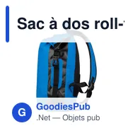 Sac à dos roll-top personnalisable Hermann avec logo - Miniature 10