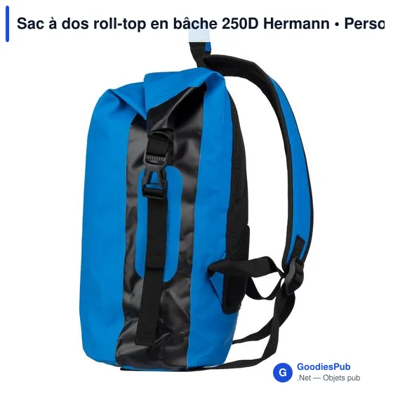 Sac à dos roll-top personnalisable Hermann avec logo - Image 10