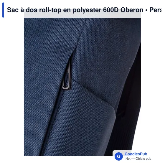 Sac à dos roll-top personnalisable en polyester 600D avec logo - Image 11
