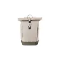 Variante beige - Sac à dos roll-top personnalisable en polyester 600D avec logo