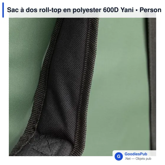 Sac à dos roll-top personnalisable en polyester 600D avec logo - Image 7