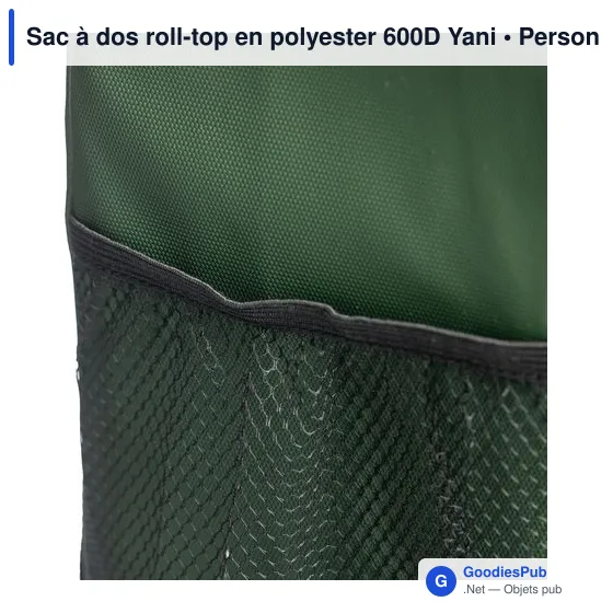 Sac à dos roll-top personnalisable en polyester 600D avec logo - Image 9