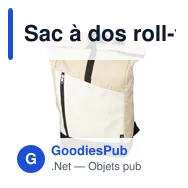Sac à dos roll-top personnalisable en rPET avec logo - Marlene - Miniature 2