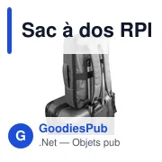 Sac à dos personnalisable RPET pour ordinateur portable 15,6" - Logo - Miniature 4