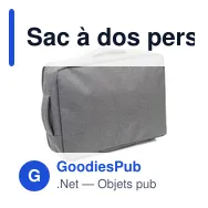 Sac à dos personnalisable RPET pour ordinateur portable 15,6" - Logo - Miniature 9