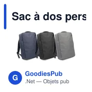 Sac à dos personnalisable RPET pour ordinateur portable 15,6" - Logo - Miniature 10