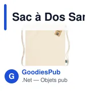 Sac à dos personnalisable Sanfer Fairtrade avec logo - Miniature 2