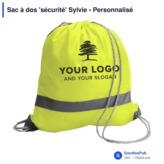 Sac à dos personnalisable 'sécurité' Sylvie avec logo - Image 12