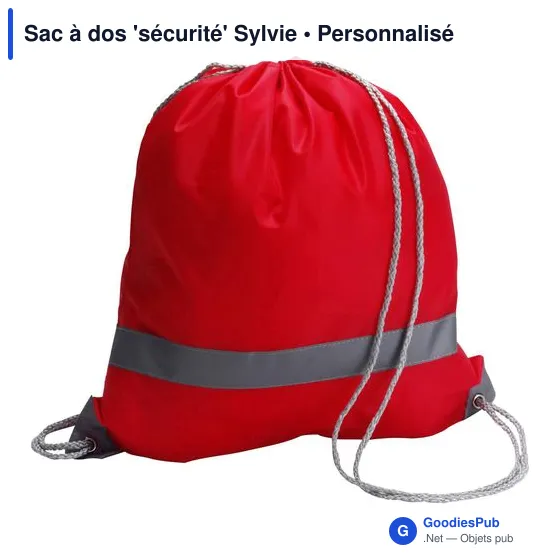 Sac à dos personnalisable 'sécurité' Sylvie avec logo - Image 7
