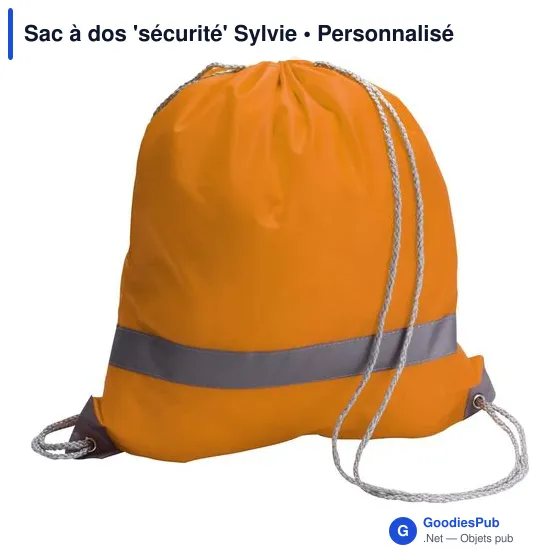 Sac à dos personnalisable 'sécurité' Sylvie avec logo - Image 10