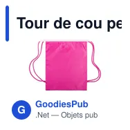 Tour de cou personnalisable avec logo pour entreprises - Miniature 1