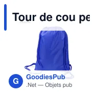 Tour de cou personnalisable avec logo pour entreprises - Miniature 2