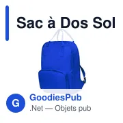 Sac à dos personnalisable Soken avec logo - Design urbain - Miniature 1