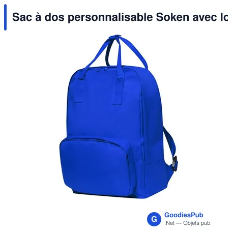 Sac à dos personnalisable Soken avec logo - Design urbain