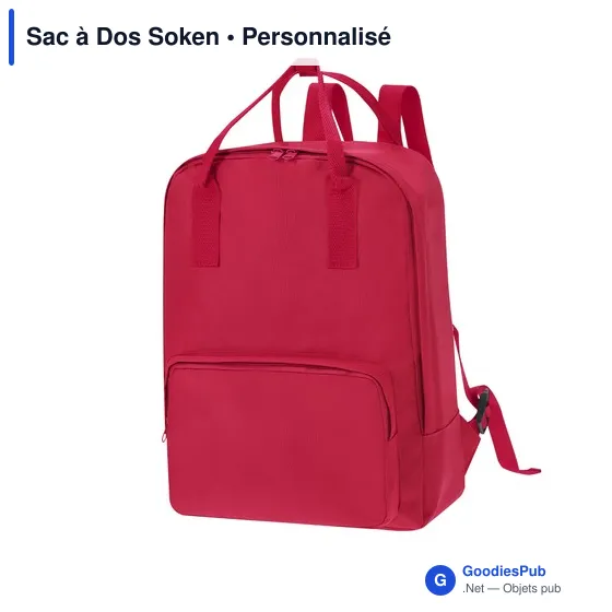 Sac à dos personnalisable Soken avec logo - Design urbain - Image 11