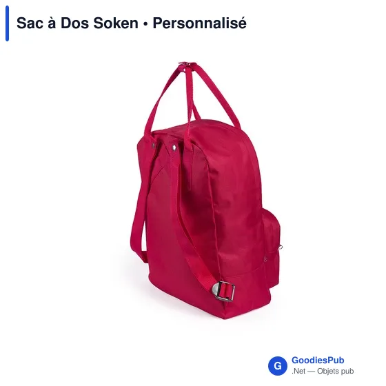 Sac à dos personnalisable Soken avec logo - Design urbain - Image 12