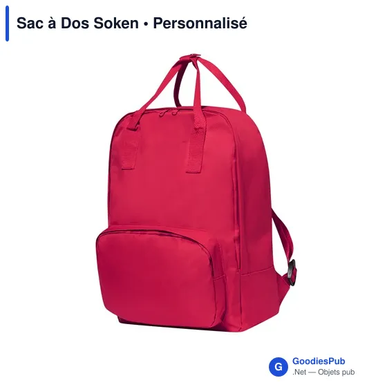Sac à dos personnalisable Soken avec logo - Design urbain - Image 7