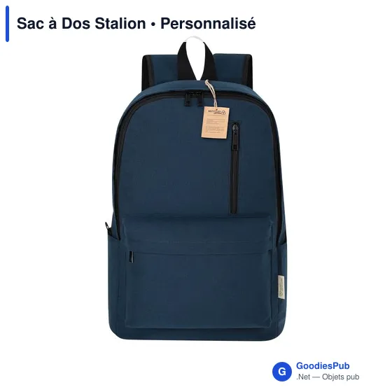 Sac à dos personnalisable Stalion avec logo - Coton recyclé - Image 1