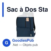 Sac à dos personnalisable Stalion avec logo - Coton recyclé - Miniature 3