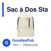 Sac à dos personnalisable Stalion avec logo - Coton recyclé - Miniature 7