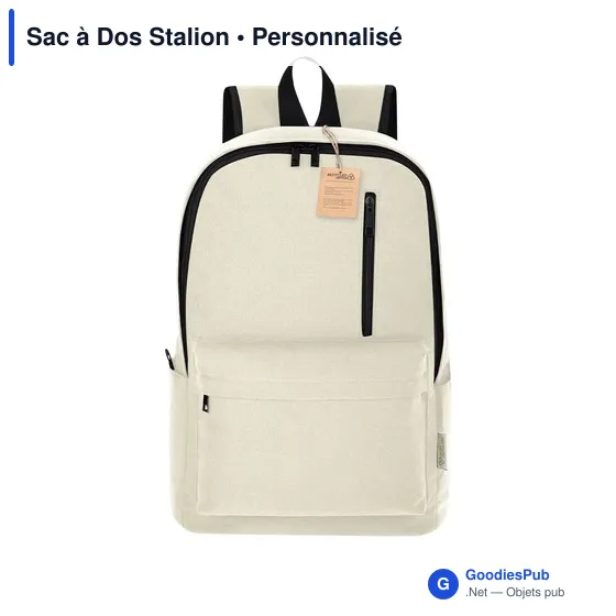 Sac à dos personnalisable Stalion avec logo - Coton recyclé - Image 7