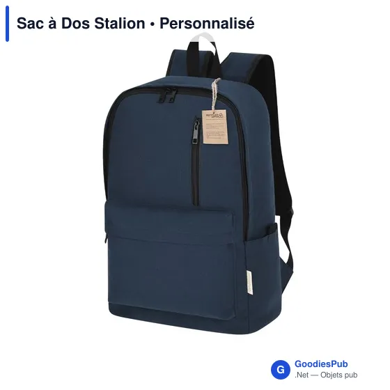 Sac à dos personnalisable Stalion avec logo - Coton recyclé - Image 8