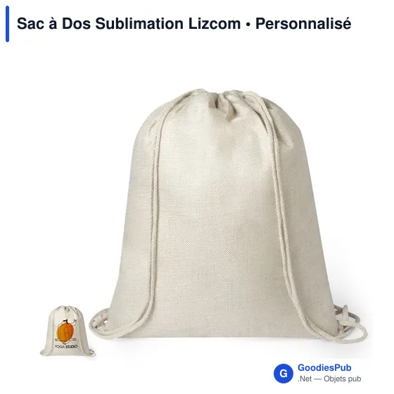 Sac à dos personnalisable en polyester pour logo - Lizcom - Image 1