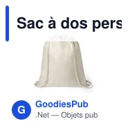 Sac à dos personnalisable en polyester pour logo - Lizcom - Miniature 2