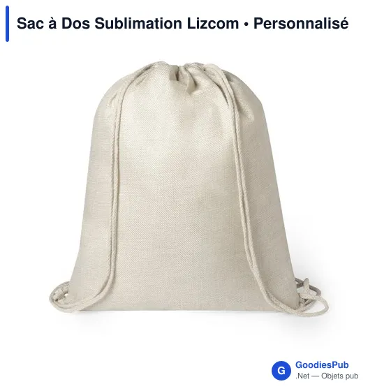 Sac à dos personnalisable en polyester pour logo - Lizcom - Image 3
