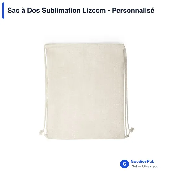 Sac à dos personnalisable en polyester pour logo - Lizcom - Image 4