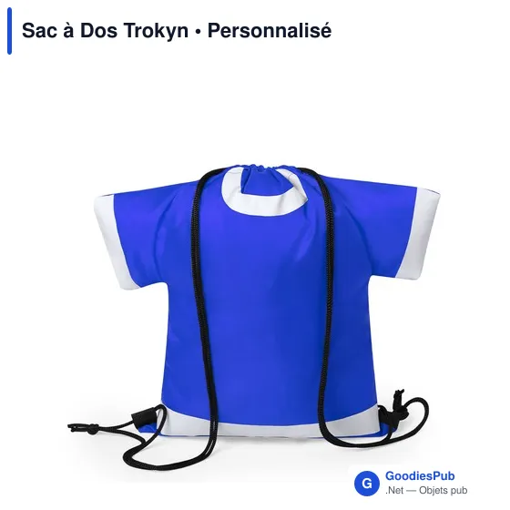 Sac à dos cordon personnalisable avec logo pour entreprise - Image 4