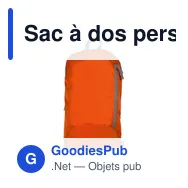 Sac à dos personnalisable Tucker avec logo pour vos événements - Miniature 2
