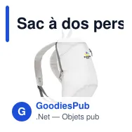 Sac à dos personnalisable Tucker avec logo pour vos événements - Miniature 7