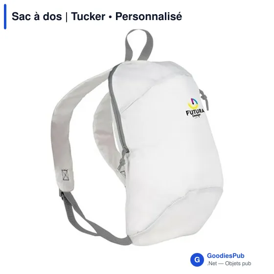 Sac à dos personnalisable Tucker avec logo pour vos événements - Image 7