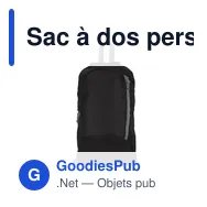 Sac à dos personnalisable Tucker avec logo pour vos événements - Miniature 9