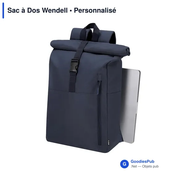 Sac à dos personnalisable Wendell avec logo - Écologique et pratique - Image 12