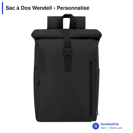Sac à dos personnalisable Wendell avec logo - Écologique et pratique - Image 8