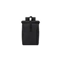 Variante noir - Sac à dos personnalisable Wendell avec logo - Écologique et pratique