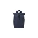 Variante bleu marine - Sac à dos personnalisable Wendell avec logo - Écologique et pratique
