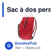 Sac à dos personnalisable Yondix avec logo pour entreprises - Miniature 6