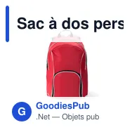 Sac à dos personnalisable Yondix avec logo pour entreprises - Miniature 7