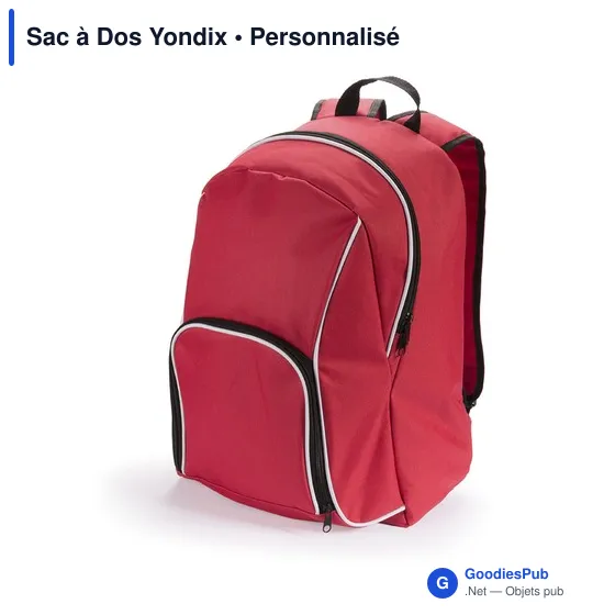 Sac à dos personnalisable Yondix avec logo pour entreprises - Image 8