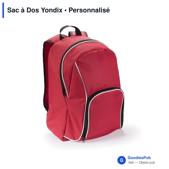 Sac à dos personnalisable Yondix avec logo pour entreprises - Image 9
