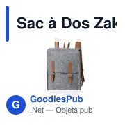 Sac à Dos Zakian - Miniature 1