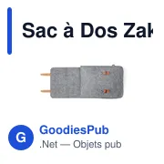 Sac à Dos Zakian - Miniature 3