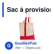 Sac à provisions personnalisable en coton OEKO-TEX® 40x10x35 cm avec logo - Trois coloris - Miniature 3
