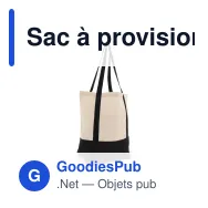 Sac à provisions personnalisable en coton OEKO-TEX® 40x10x35 cm avec logo - Trois coloris - Miniature 4