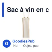 Sac à vin personnalisable en coton pour logo - Brett - Miniature 1