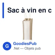 Sac à vin personnalisable en coton pour logo - Brett - Miniature 2