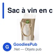 Sac à vin personnalisable en coton pour logo - Brett - Miniature 4